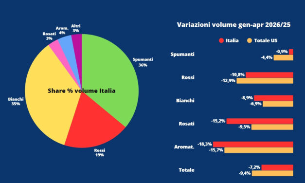 Export a meno 11%: il vino italiano si aggrappa a Russia, Cina, Brasile e Messico.